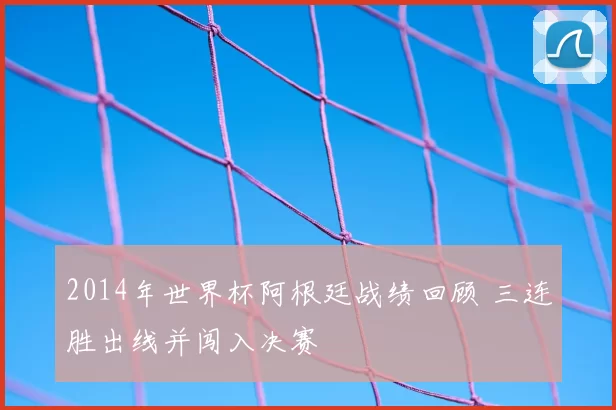 2014年世界杯阿根廷战绩回顾 三连胜出线并闯入决赛